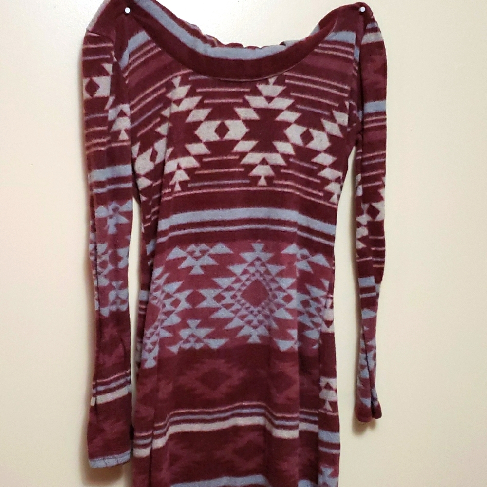 Turtle neck winter dress
